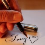 「sorry」のメッセージ